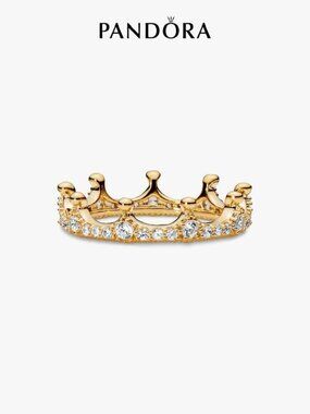 Pandora Clear Sparkling Crown Ring